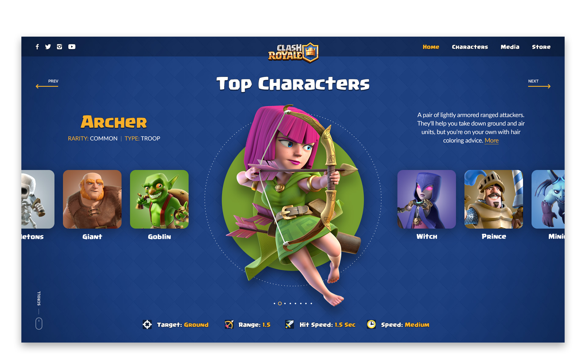 Clash Royale Website